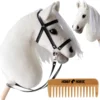 shumee KONJ ZA HOBI KONJ NA PALČKI KONJSKA GLAVA BELA + GLAVNIK [M-HOBBYHORSE6]