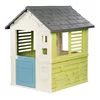 Domček s polovičnými dverami Jolie Playhouse Life Smoby zeleno-modrý s 3 oknami a 2 žalúziami s UV filtrom od 24 mes - model 2025 SM810737