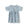 MINOTI Obleka moder denim / svetlo modra