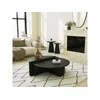 HANAH HOME Sto za dnevnu sobu Podium Black OUTLET