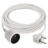 Podaljševalni kabel 7 m/1 vtičnica/bel/PVC/1,5 mm2