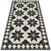 Decormat PVC podloga Črno -bele zvezde 120x180 cm
