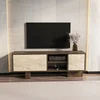 HANAH HOME TV polica Monaco Walnut Travertine