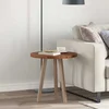 Vidaxl Nepremična površina Svetlo rjava O 50 x 2.5 cm Trda hrastovina