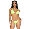 LEG AVENUE domino bikini set, Lime