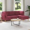 Modularni set sofe sa skladištem 4 pcs Vinska crvena Tkanina