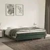 Madrac s oprugama srednje tvrdoće tamnozeleni 180x200x20 cm baršunasti