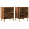 Vidaxl Nočna omarica 2 kosa starinski les 40x30x50 cm inženirski les