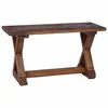 Vidaxl klop Naravna 85 x 35 x 46 cm Trden predelan les