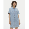 VERO MODA Dolga srajca Jennie svetlo modra