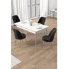 Hanah Home Trpezarijski set, 5 komada, Crni