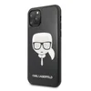 Maska za telefon Karl Lagerfeld Double Layers Glitter za iPhone 11 Pro Max 6.5 crna ( KLHCN65DLHBK)