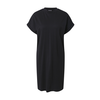 Womens T-shirt made of organic cotton, cut on the sleeve, black