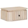 vidaXL Ročno izdelana nočna omarica Bela 40 x 30 x 20 cm