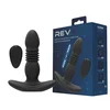 REV STIMULATOR PROSTATE Rev-Pro Thrusting & Vibrating - analni vibrator, debelina 3 cm, potiski, daljinec
