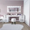 Hanah Home Sto za šminkanje Duru 1600-55, 200x77.4x55 cm, Beli