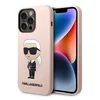 Maska Karl Lagerfeld Hc Silicone NFT Ikonik za iPhone 15 Pro Max, Roze