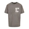 Mister Tee Majica Waiting For Friday siv denim/bela