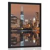 Plakat slika Manhattana v vodi - 20x30 silver