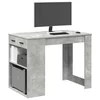 Radni stol s ladicom i policom beton sivi 102x62x77,5 cm