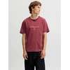 JACK & JONES Majica JORFREDERIKSBERG rjasto rjava / oranžna