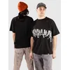 Jacker Mirror Maze Garment Dyed moška majica black