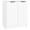 Vidaxl Omarica za čevlje bela 59x35x70 cm konstruiran les