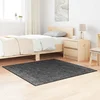 Protuklizni Shaggy Tepih Tamno siva 120 x 120 cm PP