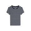 Tommy Jeans Majica ESSENTIAL  temno modra / češnjevo rdeča / bela