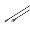 Digitus AK-600108-020-S kabel Lightning 2 m Črna