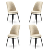 Hanah Home Set stolica Dexa, 45x89x42 cm, 4 komada, Krem-crne