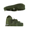 TRAVEL DUDE Potovalna torba Packing Cubes Set 4 Teilig mit Kompression, Packwürfel, Packtaschen Set für Rucksack & Koffer temno zelena
