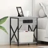 Noćni ormar Siva Sonoma 41 x 31 x 51 cm Konstruirano drvo