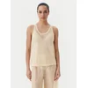 PINKO Top Waiting canottiera rete Bež Slim Fit