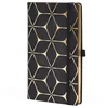 NOTES 13X21CM CRTE 96L S GUMICOM CASTELLI GOLD FLOWER CRNO/ZLATNI