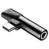 BASEUS 2-v-1 adapter iz USB-C na 3,5 mm vtičnico in USB-C na slušalke