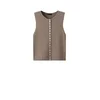 MANGO Bluza SHELL  svetlo rjava