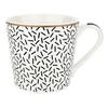 Florina Porcelanasta skodelica Black Avenue Astoria 400 ml črno-bela
