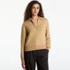 Pulover Calvin Klein Jeans Alpaca Blend Polo Champagne Toast M