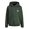 Jack & Jones Junior Majica Niagara temno zelena/bela