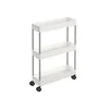 Songmics Voziček z 3 nivoji 40x13x60 cm bel