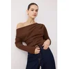 Trendyol Milla ženska bluza Twoaw26Bz00138, Braon-Dark Brown