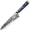 Damaskasti kuhinjski nož YU-37418 - Chef / Plava KP37418