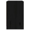 Greatstore Nočna omarica 2 kosa črna 40x31x50 cm trdna borovina