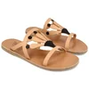 Ancient Greek Sandals Ženske papuče LOULOUDI-002, Smeđe