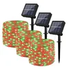 Novogodišnje solarne lampice ZELENO CRVENE 30m