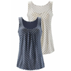 LASCANA Top, modra, bela