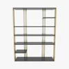 HANAH HOME Polica za knjige Jenny Anthracite Gold