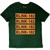 Blink-182 Logo Repeat Green M Majica