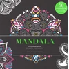 Mandala. Black premium. Colouring book antistress